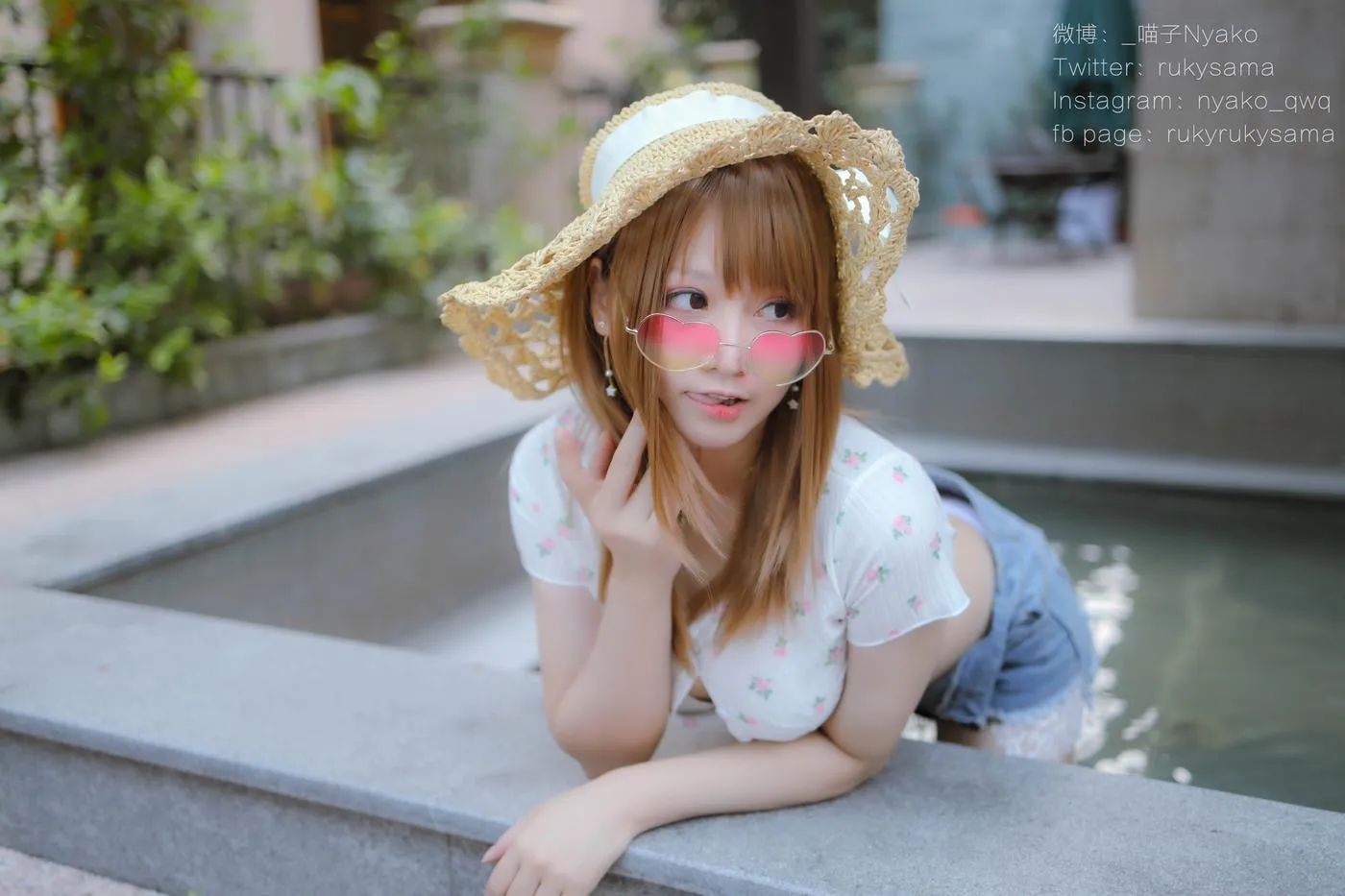 Nyako喵子 – NO.27 温泉蕾丝睡衣-温泉 [80P]插图9